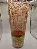 Ice Cream Sprinkle Snow Globe Tumbler | Whipped Cream Topper Cup