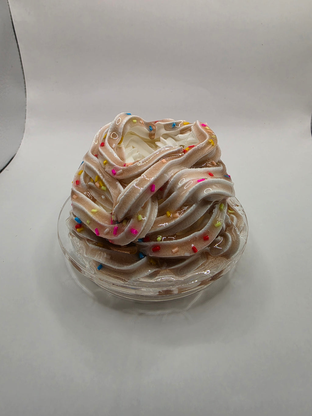 Ice Cream Sprinkle Snow Globe Tumbler | Whipped Cream Topper Cup