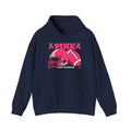 Pink Football Helmet Hoodie — "X PINK X" Graphic Sweatshirt