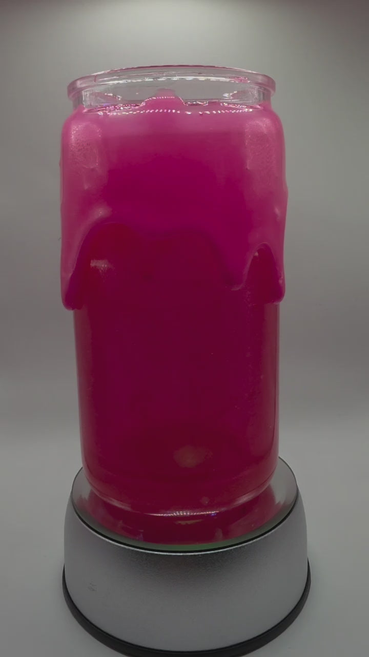 Pink Glow in the Dark Lava Snow Globe Tumbler