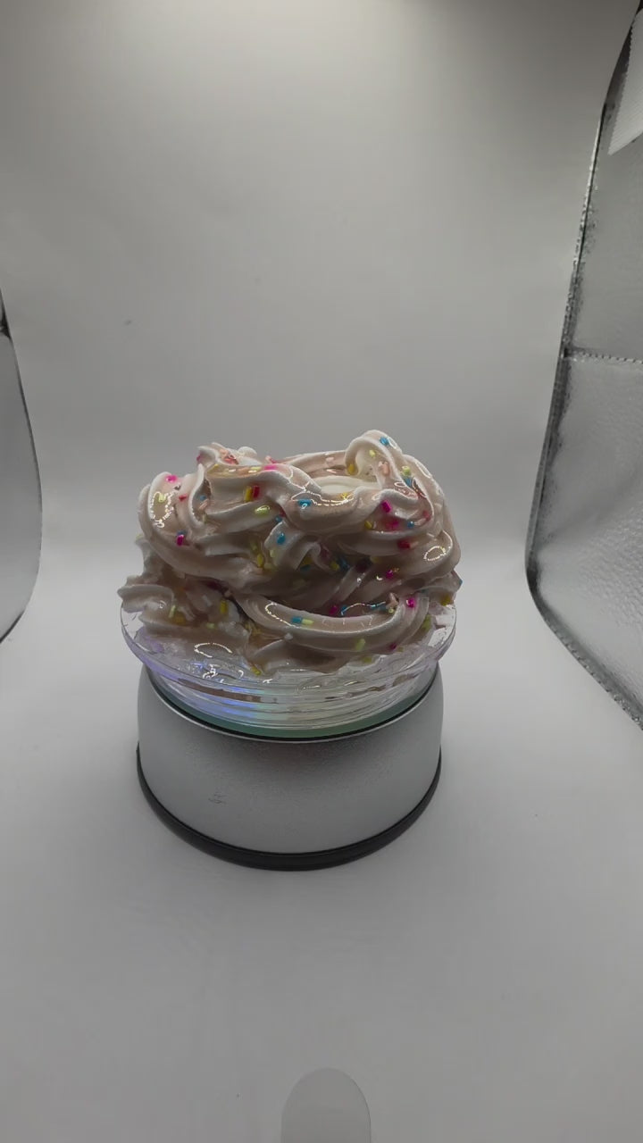 Ice Cream Sprinkle Snow Globe Tumbler | Whipped Cream Topper Cup