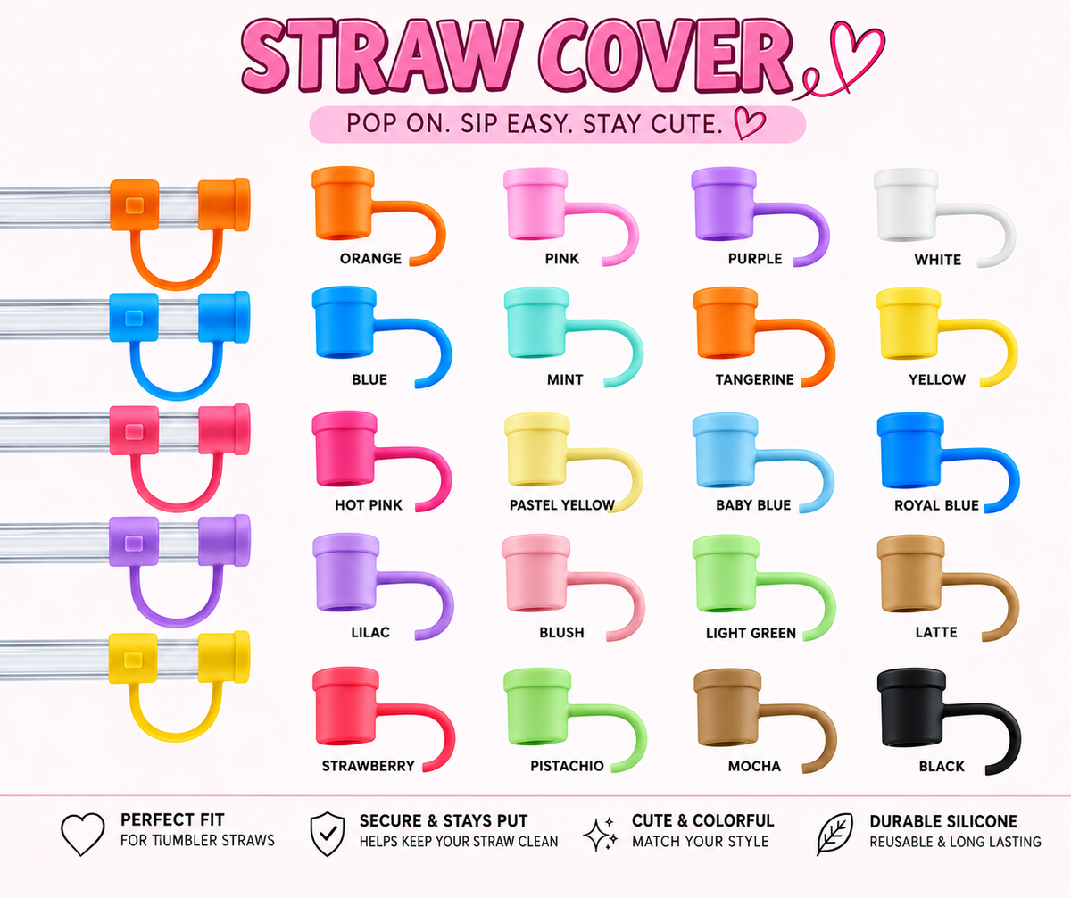 Snowglobe Tumbler Straw Cover