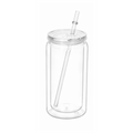 20 oz Can Acrylic Snow Globe Tumbler